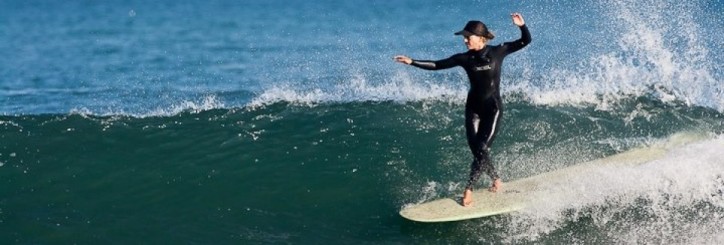 Longboard Surfing