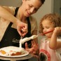 Cake decorating with Anna